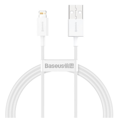 Кабель Baseus Superior Series USB to iP 2.4A 1m White Кабель Baseus Superior Series USB to iP 2.4A 1m White