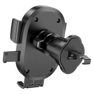 Автотримач для телефона HOCO H18 Mighty one-button car holder(air outlet) Black Автотримач для телефона HOCO H18 Mighty one-button car holder(air outlet) Black