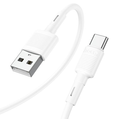 Кабель HOCO X83 USB to Type-C 3A, 1m, PVC, PVC connectors, White Кабель HOCO X83 USB to Type-C 3A, 1m, PVC, PVC connectors, White