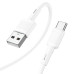 Кабель HOCO X83 USB to Type-C 3A, 1m, PVC, PVC connectors, White Кабель HOCO X83 USB to Type-C 3A, 1m, PVC, PVC connectors, White