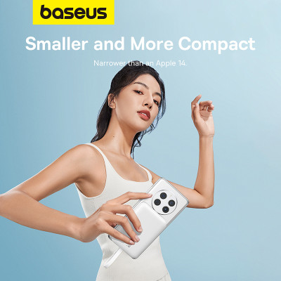 Зовнішній акумулятор Baseus Magnetic Mini Wireless Fast Charge Power Bank Type-C Edition 10000mAh 30W Stellar White Зовнішній акумулятор Baseus Magnetic Mini Wireless Fast Charge Power Bank Type-C Edition 10000mAh 30W Stellar White