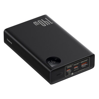 Зовнішній акумулятор Baseus Adaman  Digital Display Fast Charge Power Bank 24000mAh 140W Cluster Black
