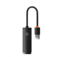 USB-Hub Baseus Lite Series Ethernet Adapter USB-A to RJ45 LAN Port (1000Mbps) Black USB-Hub Baseus Lite Series Ethernet Adapter USB-A to RJ45 LAN Port (1000Mbps) Black