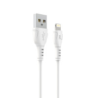 Кабель Wibrand Boa PVC charging data cable for iP 1m White Кабель Wibrand Boa PVC charging data cable for iP 1m White
