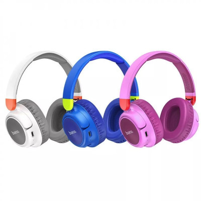 Бездротові накладні навушники HOCO W43 Adventure BT headphones Purple