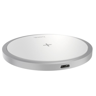 Бездротовий зарядний пристрій HOCO CW26 Powerful 15W wireless fast charger White