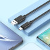 Кабель HOCO X88 Gratified charging data cable for Type-C Black Кабель HOCO X88 Gratified charging data cable for Type-C Black