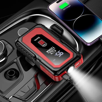 Автомобільний пуско-зарядний пристрій HOCO QS3 Victory car emergency starter power bank (10000mAh) Black
