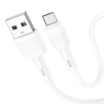 Кабель HOCO X83 USB to Micro 2.4A, 1m, PVC, PVC connectors, White Кабель HOCO X83 USB to Micro 2.4A, 1m, PVC, PVC connectors, White