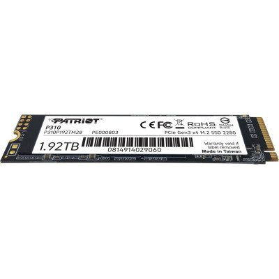 Накопичувач SSD M.2 Patriot P310 1920GB NVMe 2280 PCIe 3.0x4 3D NAND TLC