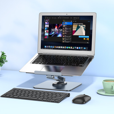 Подставка для ноутбука HOCO PH52 Plus Might metal rotating laptop holder Metal Gray Подставка для ноутбука HOCO PH52 Plus Might metal rotating laptop holder Metal Gray
