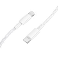 Кабель BOROFONE BX117 Source 60W charging data cable C to C White