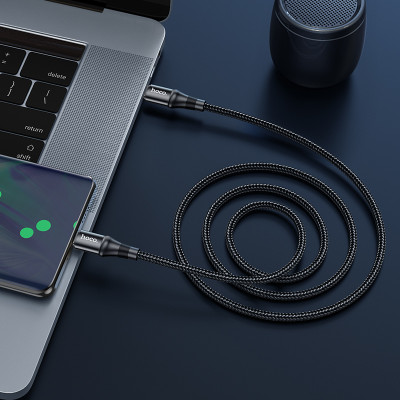 Кабель HOCO X50 Type-C to Type-C Exquisito 100W charging data cable(L=2M) Black Кабель HOCO X50 Type-C to Type-C Exquisito 100W charging data cable(L=2M) Black