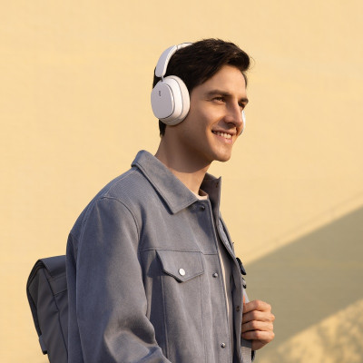 Бездротові накладні навушники Baseus Bowie H1 Pro Noise-Cancellation Wireless Headphones Moon White