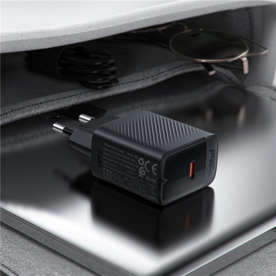 Мережевий зарядний пристрій ACEFAST A82 PD20W GaN single USB-C charger Black Мережевий зарядний пристрій ACEFAST A82 PD20W GaN single USB-C charger Black
