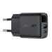 Мережевий зарядний пристрій ACEFAST A114 PD25W GaN charger (USB-A+USB-C) with digital display Black Мережевий зарядний пристрій ACEFAST A114 PD25W GaN charger (USB-A+USB-C) with digital display Black