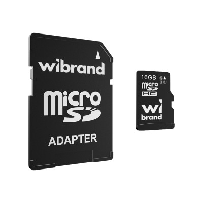 Карта пам'яті microSDHC (UHS-1) Wibrand 16Gb class 10 (adapter SD) Карта пам'яті microSDHC (UHS-1) Wibrand 16Gb class 10 (adapter SD)