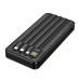 Зовнішній акумулятор BOROFONE BJ84 Smooth power bank with four cables(10000mAh) Black