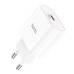 Мережевий зарядний пристрій з кабелем HOCO C94A Metro single port PD20W charger set(Type-C to Type-C) White