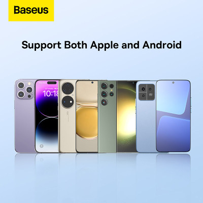 Бездротовий зарядний пристрій Baseus Simple 2 Wireless Charger 15W Cluster Black（Include: Cable Type-C To Type-C 24W 12V/2A 1m Cluster Black)