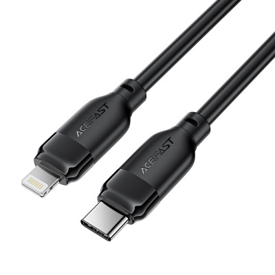 Кабель ACEFAST C16-05, USB to iP, 30W, 2m,TPU, TPU connectors, Black