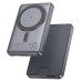 Зовнішній акумулятор HOCO Q46 Title PD20W magnetic power bank+card holder+phone holder(5000mAh) Silver Gray