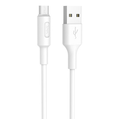 Кабель HOCO X25 USB to Micro 2A, 1m, PVC, PVC connectors, White Кабель HOCO X25 USB to Micro 2A, 1m, PVC, PVC connectors, White
