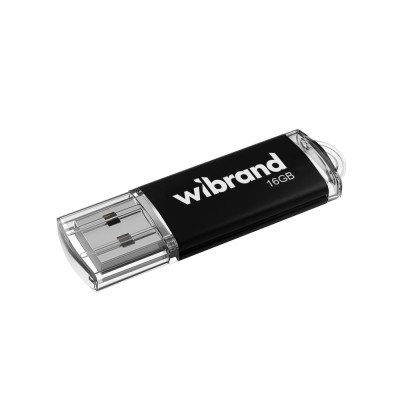 Флеш-накопичувач Wibrand USB 2.0 Cougar 16Gb Black Флеш-накопичувач Wibrand USB 2.0 Cougar 16Gb Black