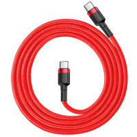 Кабель Baseus Cafule USB Cable Type-C-Type-C 3A 1m Red Кабель Baseus Cafule USB Cable Type-C-Type-C 3A 1m Red