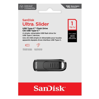Флеш-накопичувач SanDisk USB 3.2 Gen1 Ultra Slider Type-C 1Tb (400 Mb/s) Флеш-накопичувач SanDisk USB 3.2 Gen1 Ultra Slider Type-C 1Tb (400 Mb/s)