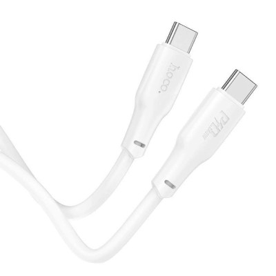 Кабель HOCO X93 Type-C to Type-C 240W, 1m, TPE, TPE connectors, White