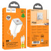 Мережевий зарядний пристрій HOCO N40 Mighty single port PD20W charger set(C to iP) White Мережевий зарядний пристрій HOCO N40 Mighty single port PD20W charger set(C to iP) White