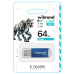 Флеш-накопичувач Wibrand USB 2.0 Cougar 64Gb Blue