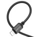 Кабель BOROFONE BX87 USB to iP 2.4A,1m, nylon, aluminum connectors, Black Кабель BOROFONE BX87 USB to iP 2.4A,1m, nylon, aluminum connectors, Black
