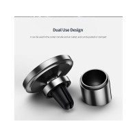 Автотримач для телефона Baseus Magnetic Car Mount (For Dashboards and Air Outlets) Black