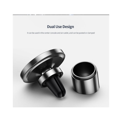 Автотримач для телефона Baseus Magnetic Car Mount (For Dashboards and Air Outlets) Black