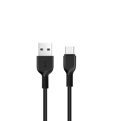 Кабель HOCO X20 USB to Type-C 3A, 2m, PVC, TPE connectors, Black Кабель HOCO X20 USB to Type-C 3A, 2m, PVC, TPE connectors, Black