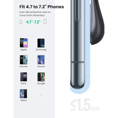 Автотримач для телефона UGREEN LP290 Waterfall Magnetic Phone Holder