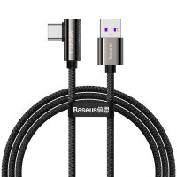 Кабель Baseus Legend Series Elbow Fast Charging Data Cable USB to Type-C 66W 1m Black Кабель Baseus Legend Series Elbow Fast Charging Data Cable USB to Type-C 66W 1m Black