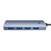 USB-хаб Baseus UltraJoy Series 4-Port  HUB Lite 50cm Space Grey（USBA to USB3.0*4+Type-C5V）