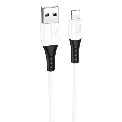 Кабель HOCO X82 USB to iP 2.4A, 1m, silicone, silicone connectors, White Кабель HOCO X82 USB to iP 2.4A, 1m, silicone, silicone connectors, White