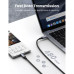 Кабель UGREEN US316 USB-C Cable Aluminum Case with Braided 1m (Black) (UGR-70427)