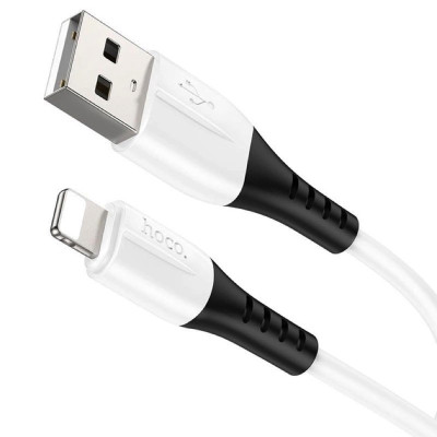 Кабель HOCO X82 USB to iP 2.4A, 1m, silicone, silicone connectors, White Кабель HOCO X82 USB to iP 2.4A, 1m, silicone, silicone connectors, White