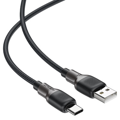 Кабель ACEFAST C10-04 USB to Type-C 3A, 1.2m, silicone, zinc connectors, Black Кабель ACEFAST C10-04 USB to Type-C 3A, 1.2m, silicone, zinc connectors, Black