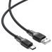 Кабель ACEFAST C10-04 USB to Type-C 3A, 1.2m, silicone, zinc connectors, Black Кабель ACEFAST C10-04 USB to Type-C 3A, 1.2m, silicone, zinc connectors, Black