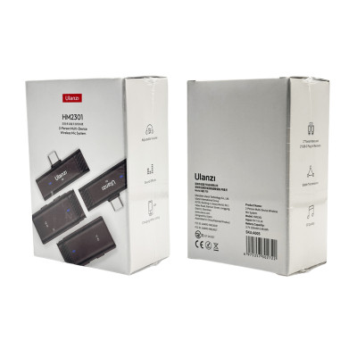 Бездротова мікрофонна система Ulanzi Vijim HM2301 Dual Channel Wireless Lavalier Microphone (A005 HM2301 )