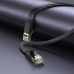 Мережевий кабель HOCO US07 General pure copper flat network cable(L=10M) Black