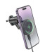 Автотримач для телефона з БЗП HOCO HW6 Vision metal magnetic wireless fast charging car holder(air outlet) Black Автотримач для телефона з БЗП HOCO HW6 Vision metal magnetic wireless fast charging car holder(air outlet) Black