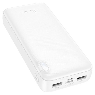 Зовнішній акумулятор HOCO J128A Powerful power bank(20000mAh) White