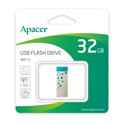 Флеш-накопичувач Apacer USB 2.0 AH11J 32GB Green Флеш-накопичувач Apacer USB 2.0 AH11J 32GB Green